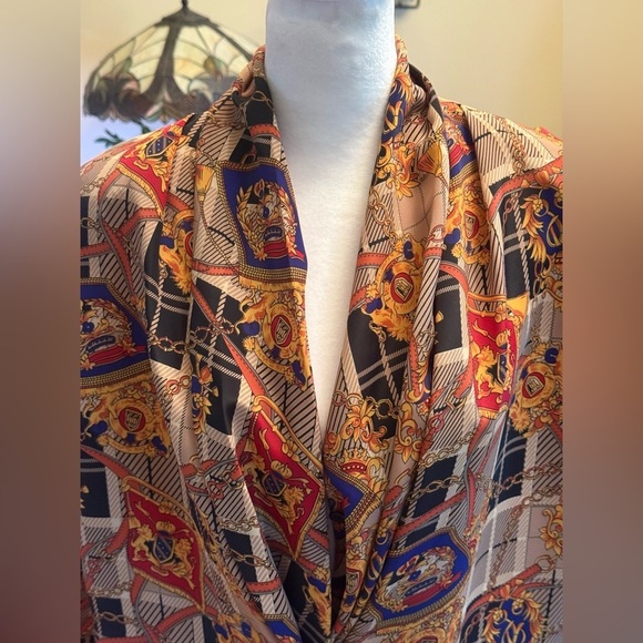 Impressions Vtg Style Women’s Top/Blazer Size 10 Long Sleeves Padded Shoulders - Picture 3 of 16